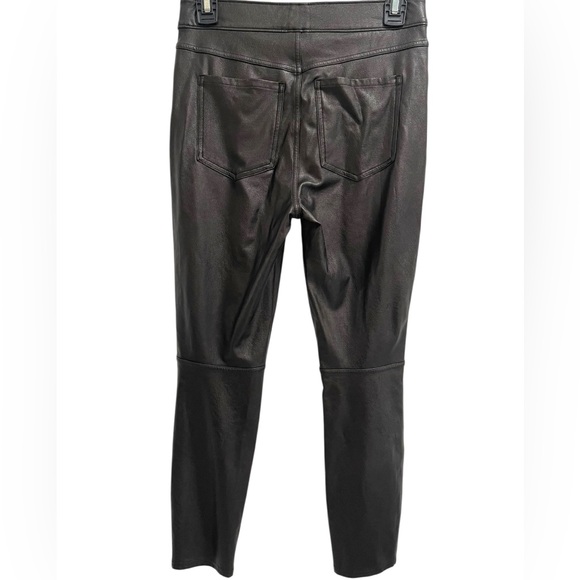 SPANX Black Faux Leather leather like Pants Women’s Size Petite S - Picture 5 of 14